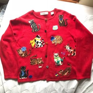 Vintage Cat Cardigan